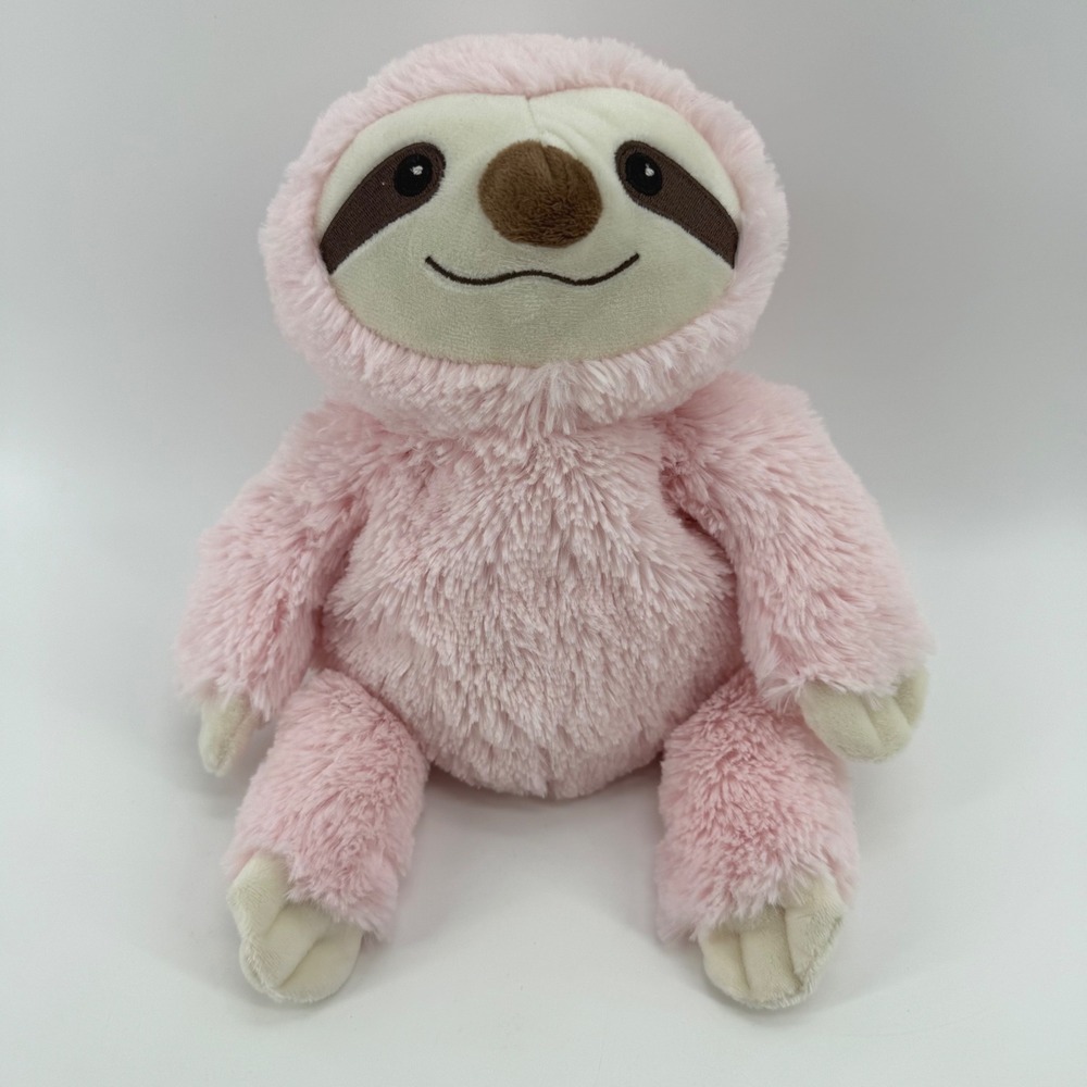 Warmies Pink Sloth Microwavable Scented Weighted Lavender Plush Toy 13 inch